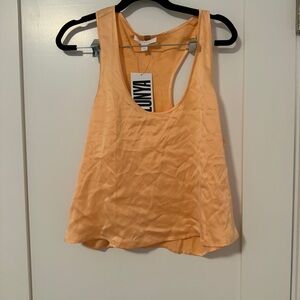 Lunya Washable Silk Tank in Peach | size Medium | NWT